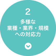 2 多様な業種・業界・規模への対応力